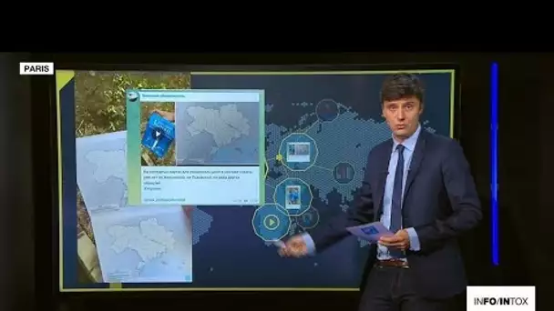 Des cartes de l'Ukraine sans les territoires occupés par la Russie? Gare à l'infox ! • FRANCE 24