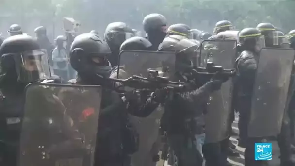 De nombreuses violences au cours des manifestations le 1er-Mai à Paris