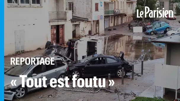 Voitures retournées, boutiques saccagées... les sinistrés face aux dégâts des inondations