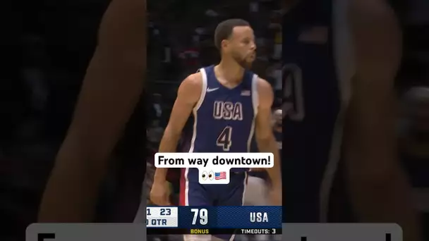 Stephen Curry knocks down the DEEP 3 in for USA! 🇺🇸🔥|#Shorts