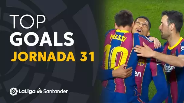 Todos los goles de la jornada 31 de LaLiga Santander 2020/2021