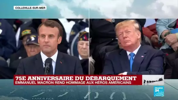 "Frères d'armes" : Emmanuel Macron rend hommage aux héros américains