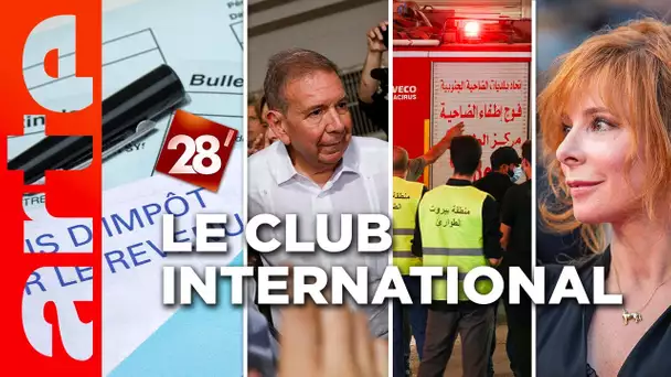 Hausse d’impôts, guerre au Liban, Vénézuela : Le Club International | 28 minutes | ARTE