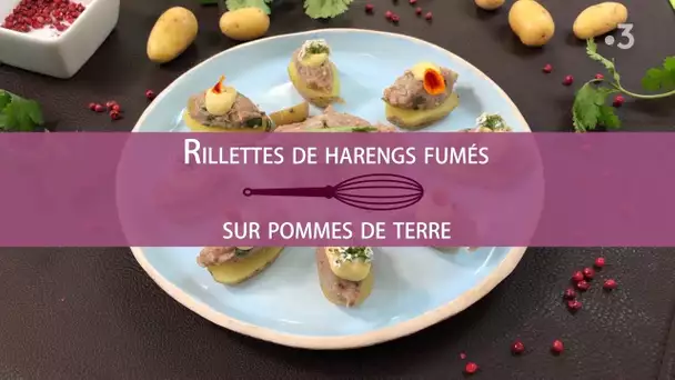 RECETTE : RILLETTES DE HARENGS FUMES SUR POMMES DE TERRE