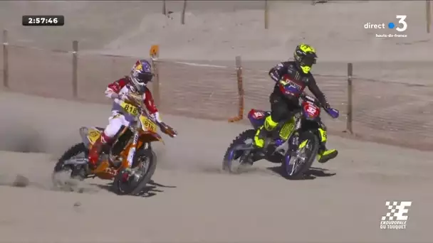 Le Nordiste Milko Potisek, premier à prendre le virage de Stella Plage, réalise le holeshot.