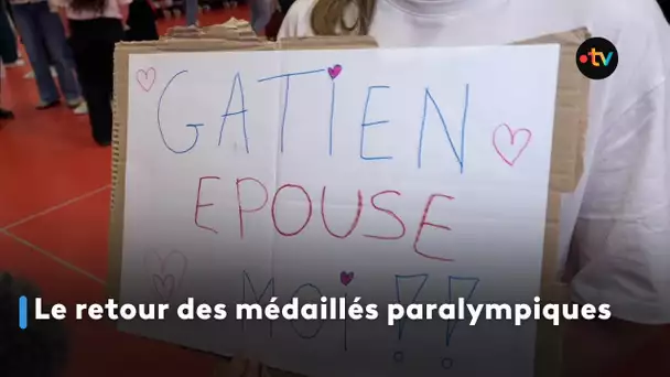 Faustine Noël et Gatien Le Rousseau, médaillés paralympiques, de retour à leur école de kiné