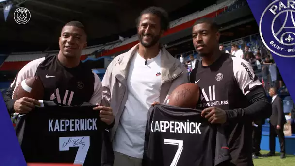 🎦🏟️🤩  Colin Kaepernick, Fabio Quartararo & Khaby at the Parc des Princes