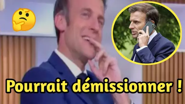 Sondage : 57% des Français favorables à la démission d'Emmanuel Macron en cas de défaite aux .....