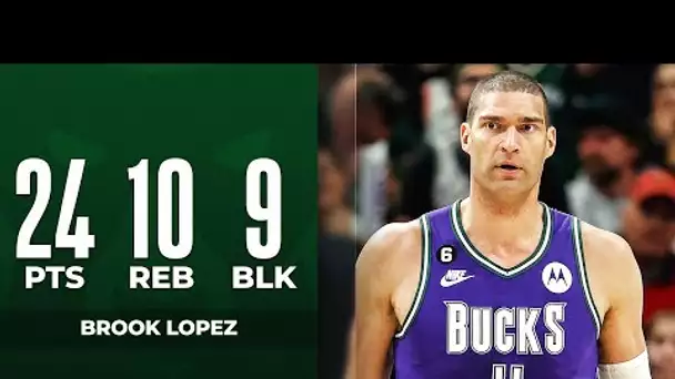 Brook Lopez's DOUBLE-DOUBLE Performance In Bucks W! - 24 PTS, 10 REB, 9 BLK | March 9, 2023