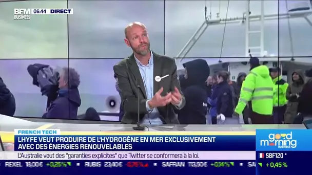 Lhyfe veut produire de l'hydrogène en mer exclusivement avec des énergies renouvelables