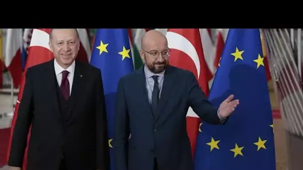 A Bruxelles, Erdogan réclame l'aide des Européens face à la crise syrienne