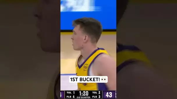 Lakers rookie Dalton Knecht scores his FIRST Summer League bucket! 👏 | #Shorts