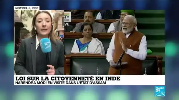 Loi sur la citoyenneté en Inde : visite sous tension de Narendra Modi dans l'État d'Assam