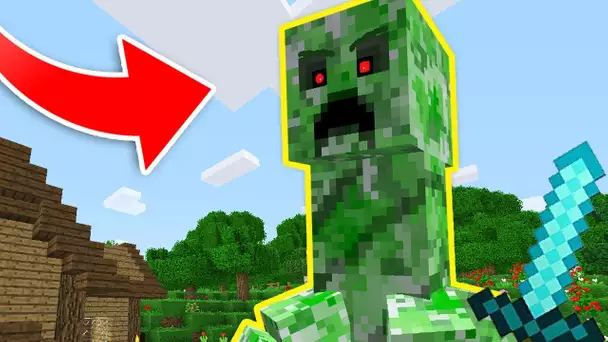 UN BOSS CREEPER GÉANT DANS MINECRAFT !!