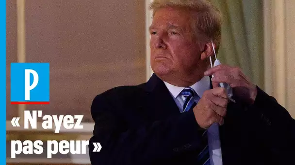 Covid-19 : Trump enlève son masque dès son retour à la Maison Blanche