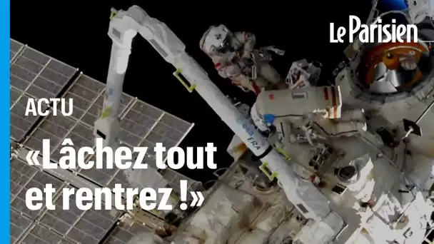 « Lâchez tout et retournez à l’intérieur » : grosse frayeur pour un cosmonaute de l’ISS en sortie ex