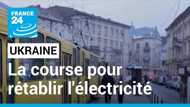 En direct : en Ukraine, la course pour rétablir l'électricité dans les villes privées de courant