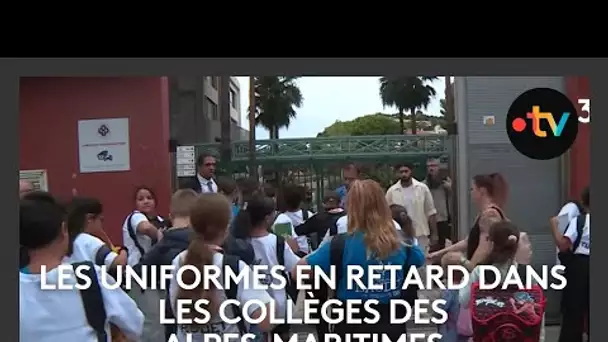 Les uniformes sont arrivés avec plus d'une semaine de retard dans les collèges des Alpes-Maritimes