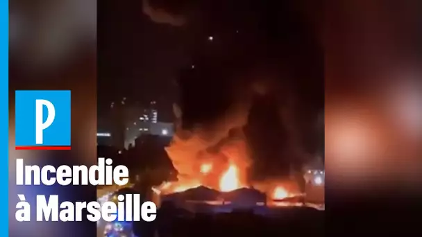 Incendie à Marseille : un garde-meubles de 10 000 m2 ravagé par les flammes