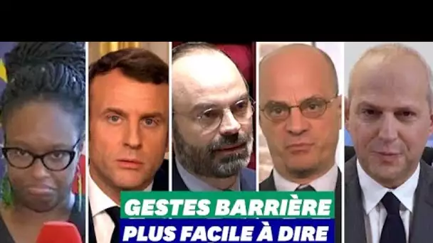 Respecter les gestes "barrière"? Même le gouvernement s'y perd...