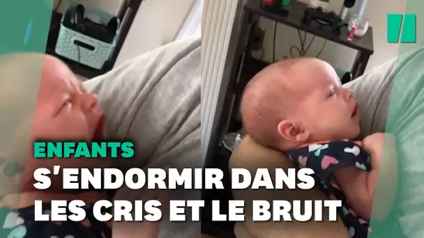 Pour s'endormir, ce bébé préfère le metal aux comptines