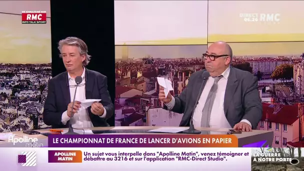 Présentation du championnat de France de lancer d'avions en papier