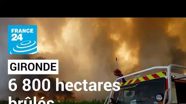 Le feu a ravagé 6 200 hectares en Gironde, déjà 10 000 personnes évacuées • FRANCE 24