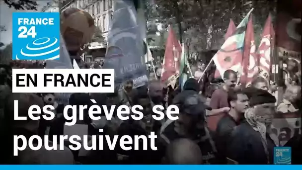 Poursuite des grèves en France à la veille d'une journée de mobilisation interprofessionnelle