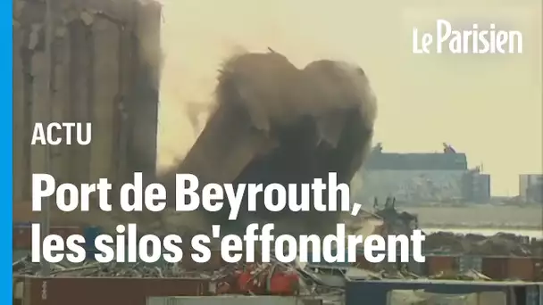 Des silos s'effondrent  à Beyrouth, deux ans jour pour jour après l'explosion du port