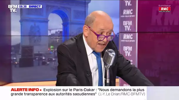 Le Drian : "La France préside l'UE à un moment particulièrement grave de l'UE".