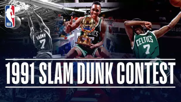 Dee Brown Wins the #ATTSlamDunk Contest in 1991