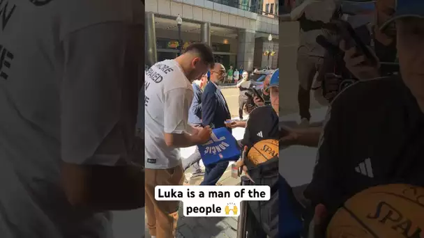 Luka Doncic signs autographs prior to Game of the Finals 2 in Boston! 🙌🔥| #Shorts