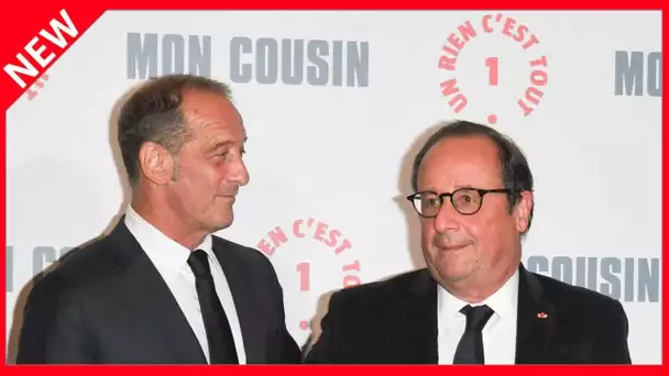 ✅  François Hollande et Vincent Lindon complices : l’ancien président tout sourire