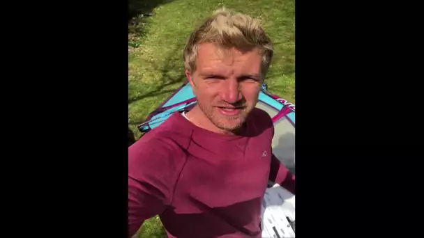 Coronavirus - confinement : un message de Jules Denel, champion de windsurf