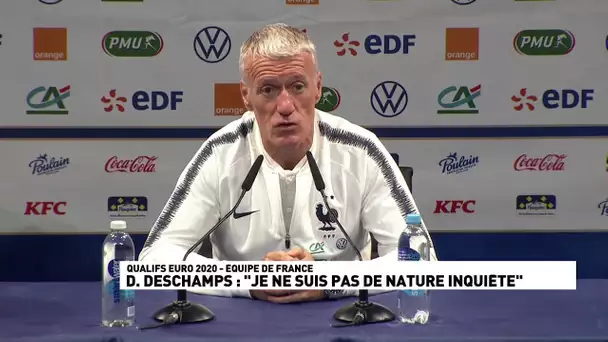 Deschamps pas inquiet