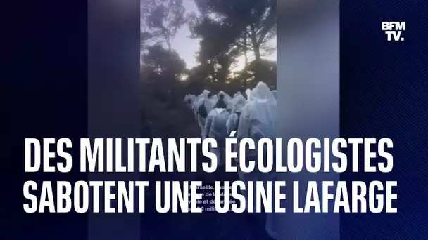 Des manifestants s’introduisent sur le site d’une usine Lafarge et provoquent d’importants dégâts