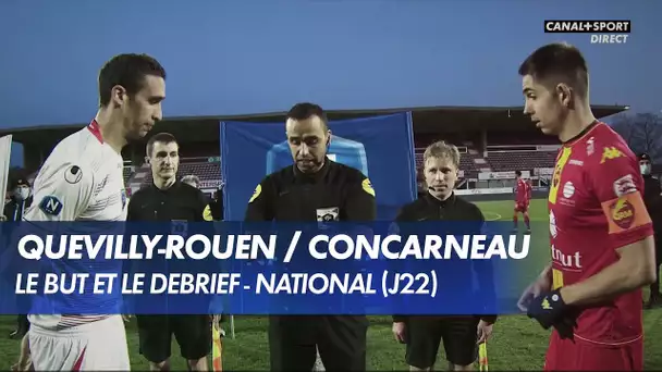 Le but et le débrief de Quevilly-Rouen / Concarneau - National (J22)