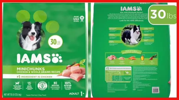 IAMS PROACTIVE HEALTH Adult Minichunks Small Kibble High Protein Dry Dog Food with Real Chicken