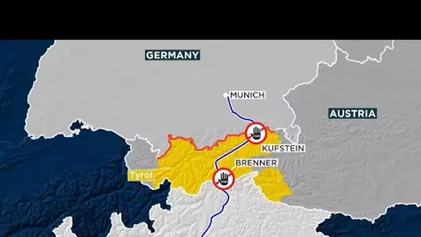 Covid : l'Allemagne barricadée, reportage sur la frontière avec le Tyrol autrichien