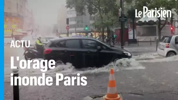 Orages à Paris : des pluies diluviennes inondent la capitale, des arbres arrachés par le vent