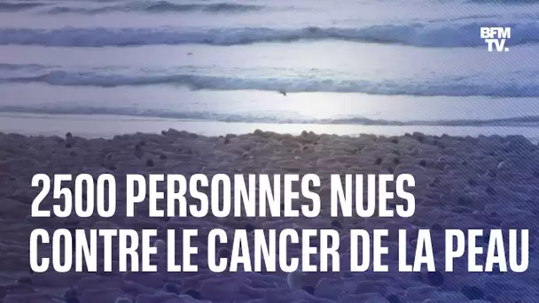 Australie: 2500 personnes posent nues sur la plage pour sensibiliser au cancer de la peau