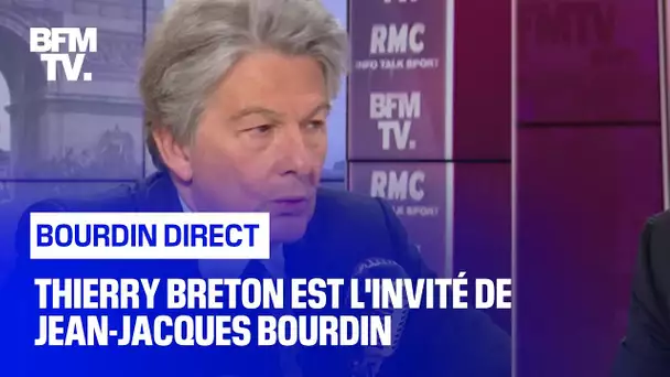 Thierry Breton face à Jean-Jacques Bourdin en direct