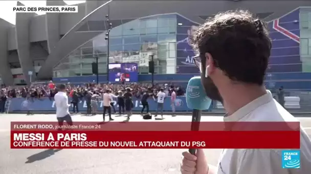 Football : l'arrivée de Messi, "très attendu par tous les supporters parisiens" • FRANCE 24