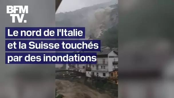 Le nord de l’Italie et la Suisse ont été sévèrement touchés par des intempéries