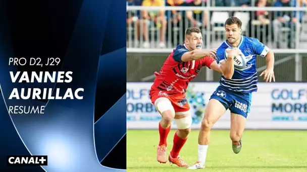 Résumé : Vannes / Aurillac - Pro D2 J29