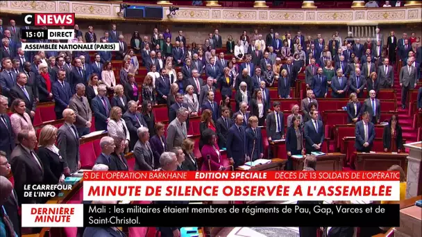 L'Assemblée nationale et le Sénat rendent hommage aux 13 soldats décédés au Mali