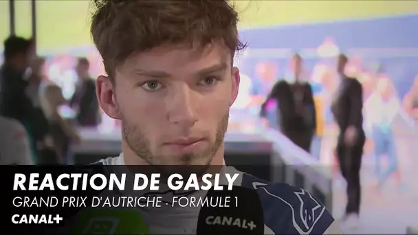 Réaction de Pierre Gasly - Grand Prix d'Autriche - F1