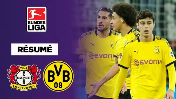 Résumé : Pluie de buts mais défaite du Borussia Dortmund contre le Bayer Leverkusen