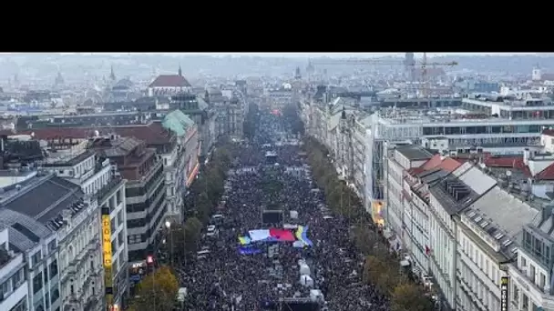 République tchèque : manifestation de soutien à l'Ukraine, à Prague