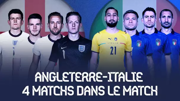 🏆 Euro 2020 🏴󠁧󠁢󠁥󠁮󠁧󠁿🇮🇹 Angleterre - Italie : Une finale, 4 duels au sommet !